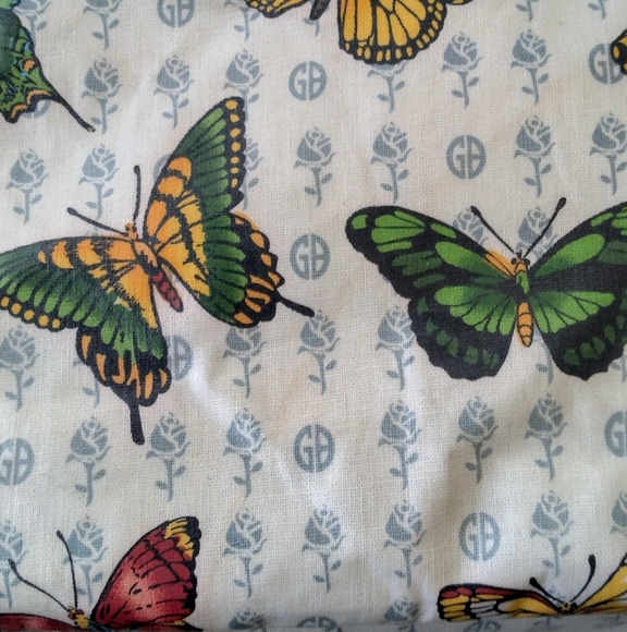 Vintage Giani Bernini Butterflies Handbag Tote Bag Purse - Picture 11 of 16